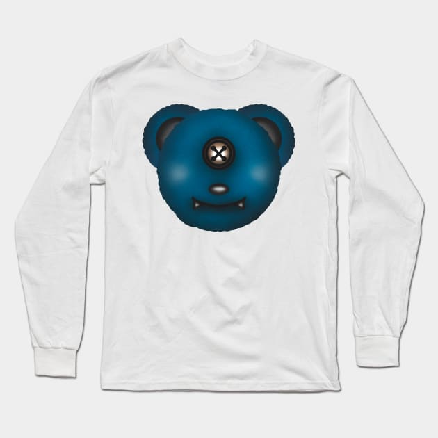 Vampire Teddy Bear Cyclops Long Sleeve T-Shirt by faiiryliite